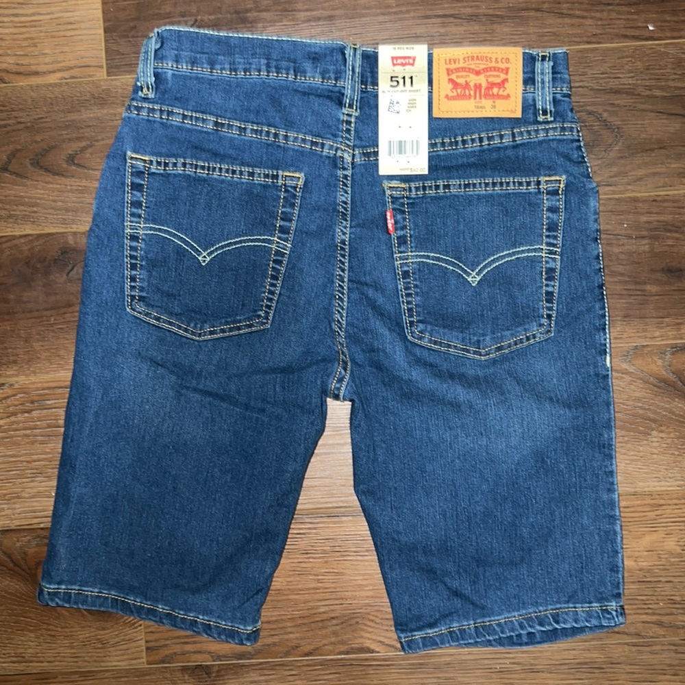 NWT Levi’s 522 Slim Shorts 16 R Waist 28 Inseam 9 inches Denim Jean shorts